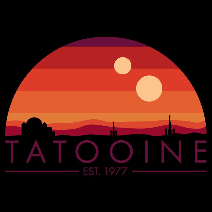 Tatooine Retro Sunset Logo EST 1977 Mug