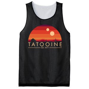 Tatooine Retro Sunset Logo EST 1977 Mesh Reversible Basketball Jersey Tank