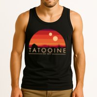 Tatooine Retro Sunset Logo EST 1977 Tank Top