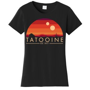 Tatooine Retro Sunset Logo EST 1977 Women's T-Shirt