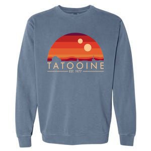 Tatooine Retro Sunset Logo EST 1977 Garment-Dyed Sweatshirt