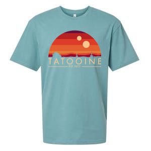 Tatooine Retro Sunset Logo EST 1977 Sueded Cloud Jersey T-Shirt