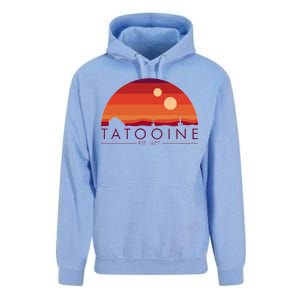 Tatooine Retro Sunset Logo EST 1977 Unisex Surf Hoodie