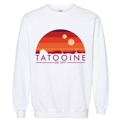 Tatooine Retro Sunset Logo EST 1977 Garment-Dyed Sweatshirt