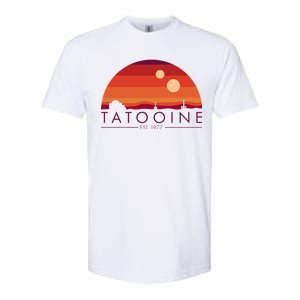 Tatooine Retro Sunset Logo EST 1977 Softstyle CVC T-Shirt