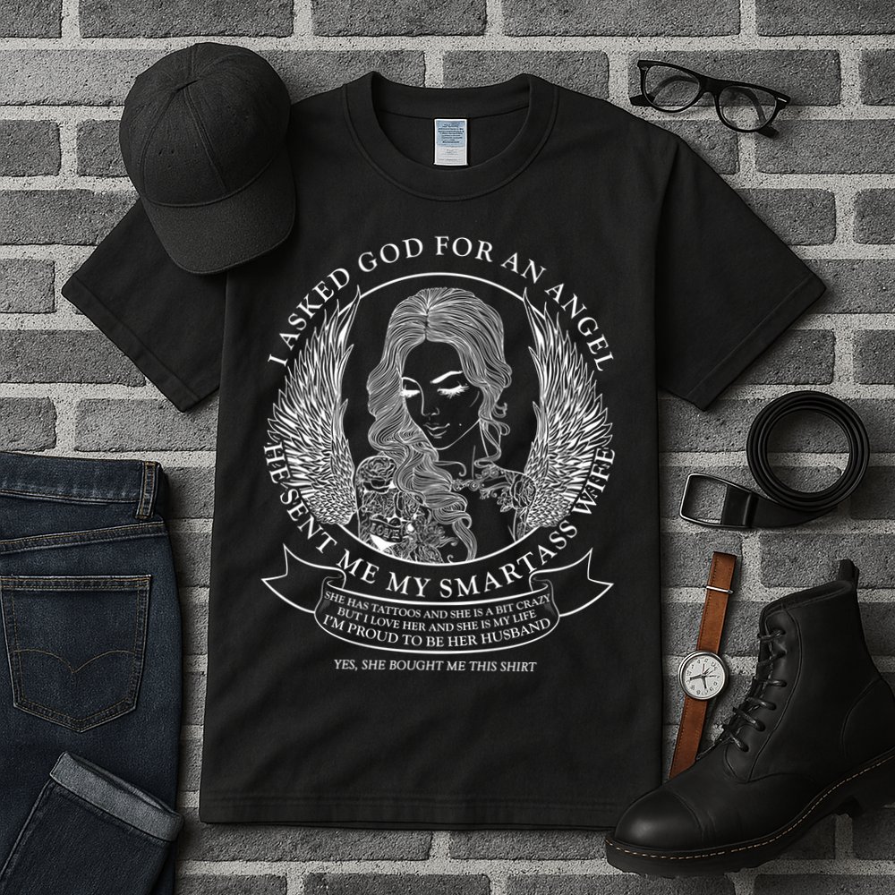 Tattoo Angel Wife Tall T-Shirt