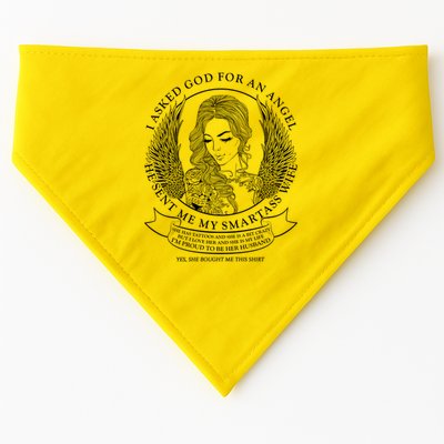 Tattoo Angel Wife USA-Made Doggie Bandana