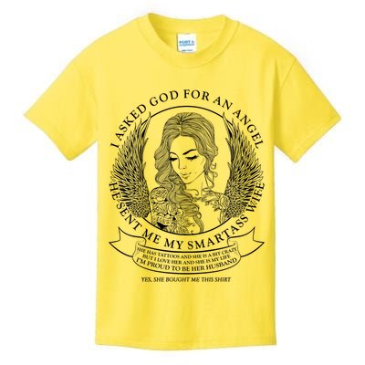 Tattoo Angel Wife Kids T-Shirt