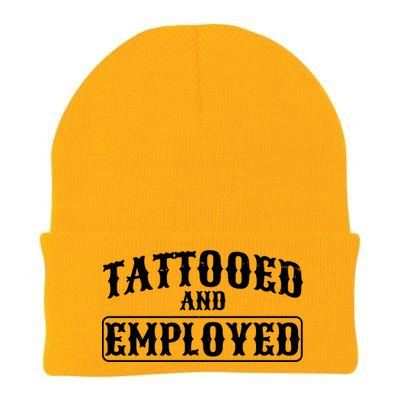 Tattooed And Employed Knit Cap Winter Beanie