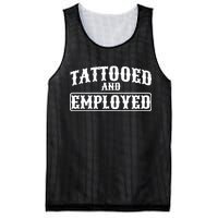 Tattooed And Employed Mesh Reversible Basketball Jersey Tank