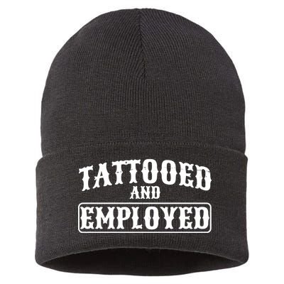 Tattooed And Employed Sustainable Knit Beanie