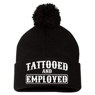 Tattooed And Employed Pom Pom 12in Knit Beanie