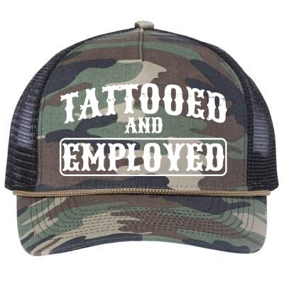 Tattooed And Employed Retro Rope Trucker Hat Cap