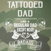 Tattooed Dad Like A Regular Dad Except More Of A Badass Legacy Tie Dye Trucker Hat