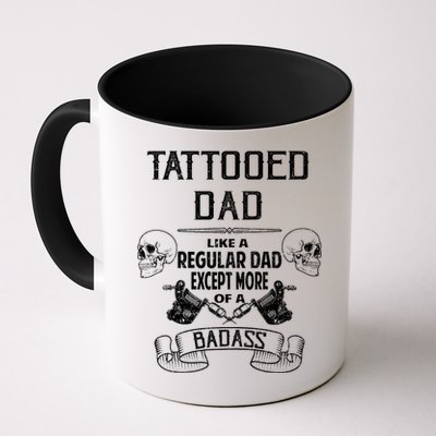 Tattooed Dad Like A Regular Dad Except More Of A Badass Mug
