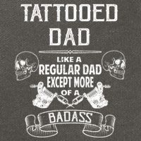 Tattooed Dad Like A Regular Dad Except More Of A Badass Cotton Canvas Backpack
