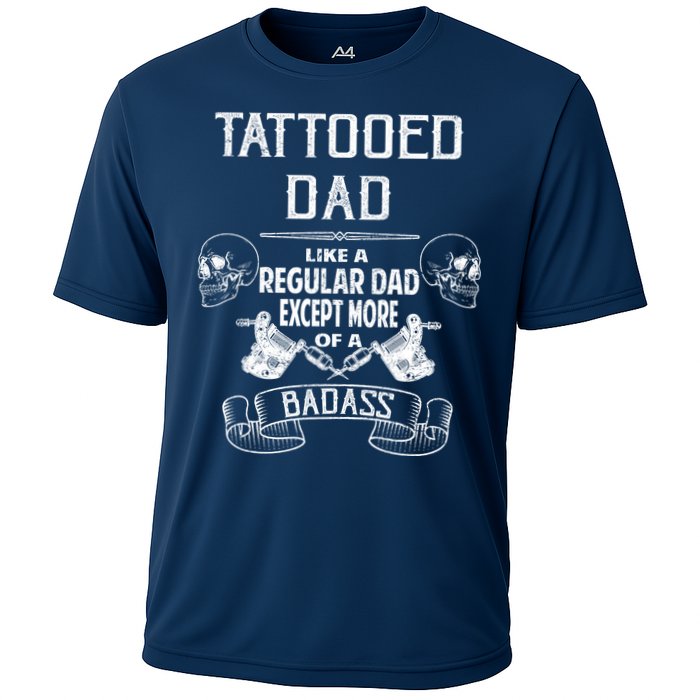 Tattooed Dad Like A Regular Dad Except More Of A Badass Performance Shirt