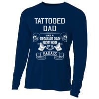 Tattooed Dad Like A Regular Dad Except More Of A Badass Cooling Performance Long Sleeve Crew