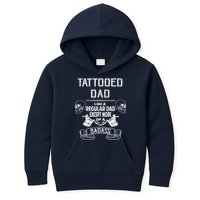 Tattooed Dad Like A Regular Dad Except More Of A Badass Kids Hoodie