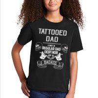 Tattooed Dad Like A Regular Dad Except More Of A Badass Kids T-Shirt