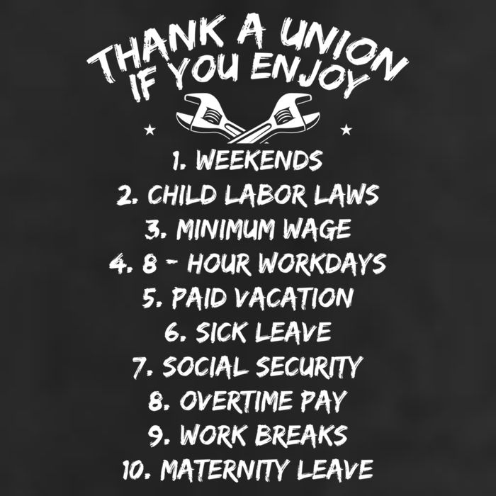 Thank A Union If You Enjoy Labor Day Proud Union Laborer Gift 25L Jumbo Tote