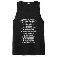 Thank A Union If You Enjoy Labor Day Proud Union Laborer Gift PosiCharge Competitor Tank