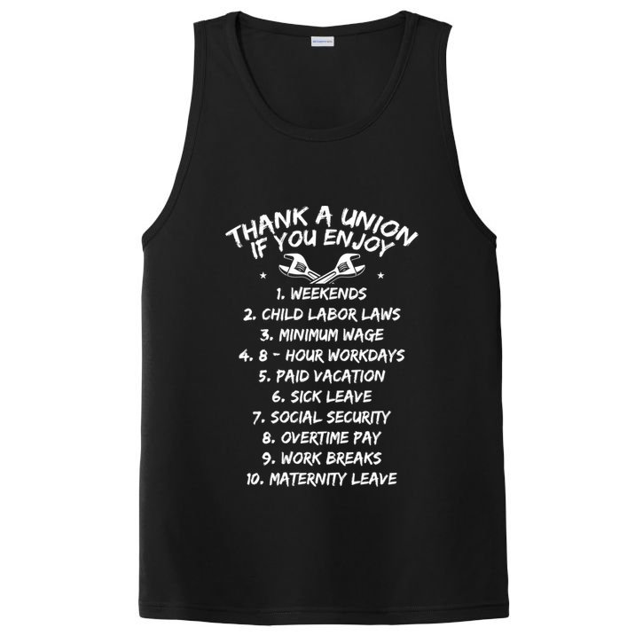 Thank A Union If You Enjoy Labor Day Proud Union Laborer Gift PosiCharge Competitor Tank