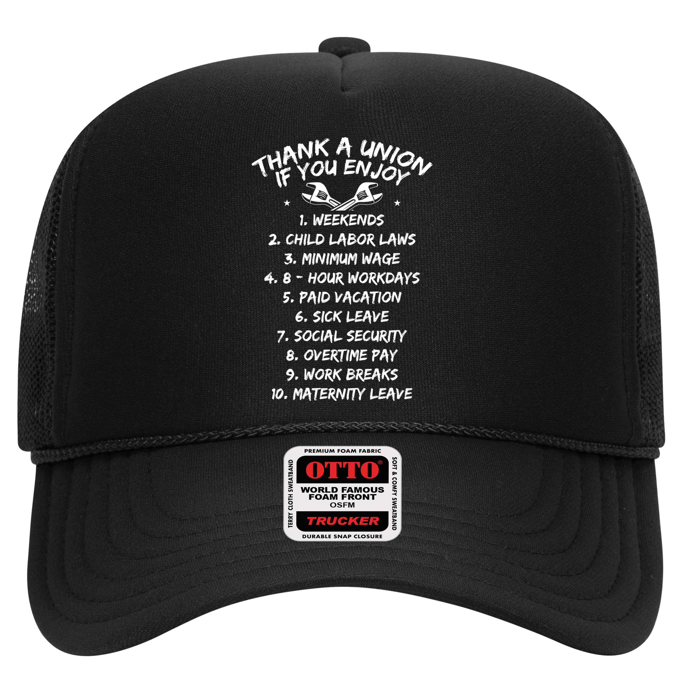 Thank A Union If You Enjoy Labor Day Proud Union Laborer Gift Hat