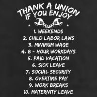 Thank A Union If You Enjoy Labor Day Proud Union Laborer Gift Microfiber Hand Towel