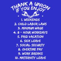 Thank A Union If You Enjoy Labor Day Proud Union Laborer Gift 16 in Basic Backpack