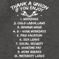 Thank A Union If You Enjoy Labor Day Proud Union Laborer Gift Vector Backpack