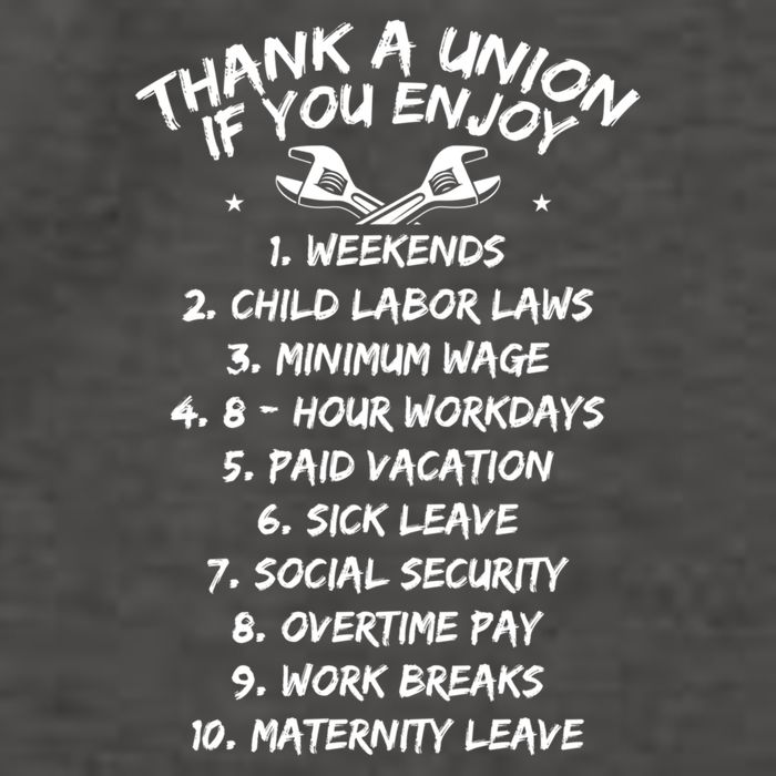 Thank A Union If You Enjoy Labor Day Proud Union Laborer Gift Vector Backpack
