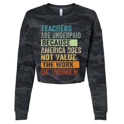 Teachers Are Underpaid Because America Does Not Value Cropped Pullover Crew