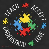 Teach Accept Understand Love Autism Teacher Cool Comfort Performance Bucket Hat