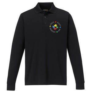 Teach Accept Understand Love Autism Teacher Performance Long Sleeve Polo