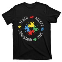 Teach Accept Understand Love Autism Teacher T-Shirt