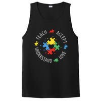 Teach Accept Understand Love Autism Teacher PosiCharge Competitor Tank