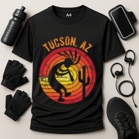 Tucson Arizona Usa Dancing Kokopelli Distressed Design Cooling Performance Crew T-Shirt