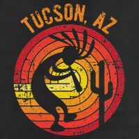 Tucson Arizona Usa Dancing Kokopelli Distressed Design Adult Drive Performance Visor
