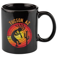 Tucson Arizona Usa Dancing Kokopelli Distressed Design 11oz C Handle Ceramic Mug