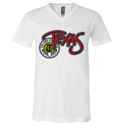 Texas Athletic Urban Logo V-Neck T-Shirt