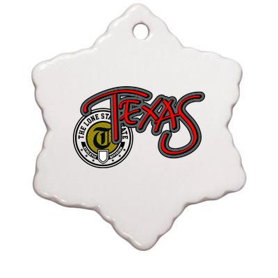 Texas Athletic Urban Logo Ceramic Star Ornament