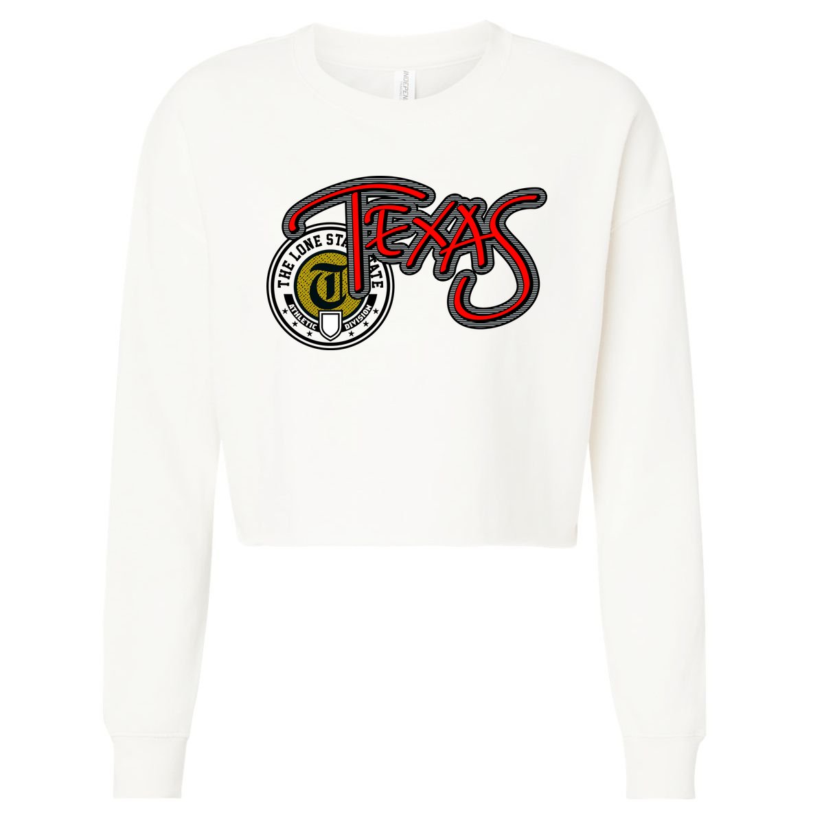 Texas Athletic Urban Logo Cropped Pullover Crew