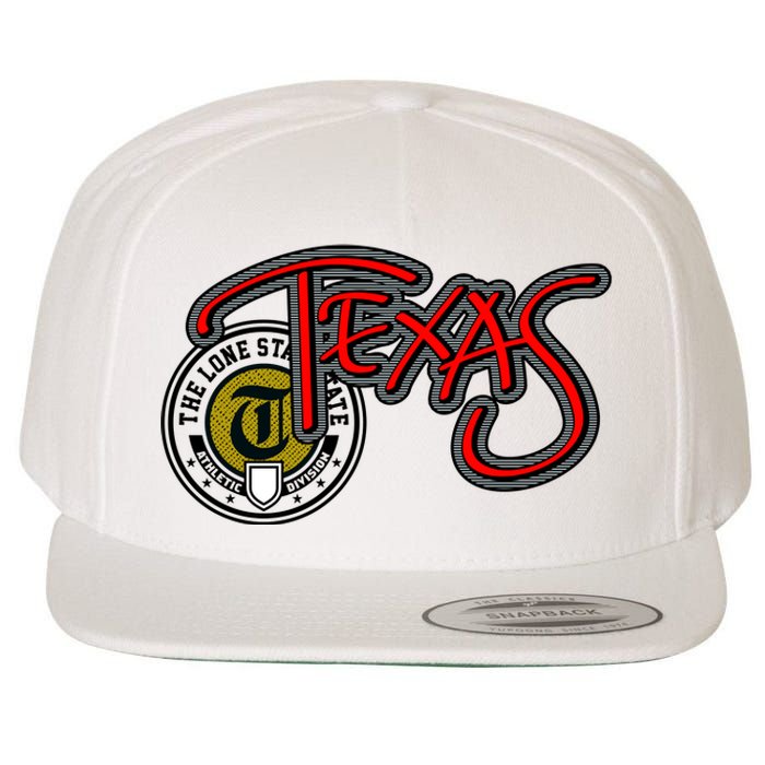 Texas Athletic Urban Logo Wool Snapback Cap