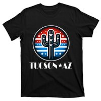 Tucson Az Usa Arizona Patriotic Cactus T-Shirt