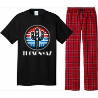 Tucson Az Usa Arizona Patriotic Cactus Pajama Set