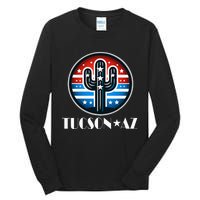 Tucson Az Usa Arizona Patriotic Cactus Tall Long Sleeve T-Shirt