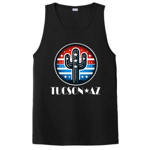 Tucson Az Usa Arizona Patriotic Cactus PosiCharge Competitor Tank