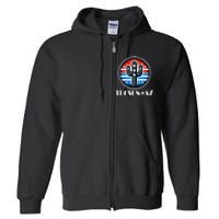 Tucson Az Usa Arizona Patriotic Cactus Full Zip Hoodie