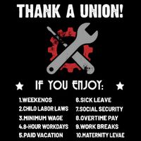 Thank A Union Union Strong Labor Union Union Thug Wool Snapback Cap